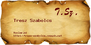 Tresz Szabolcs névjegykártya